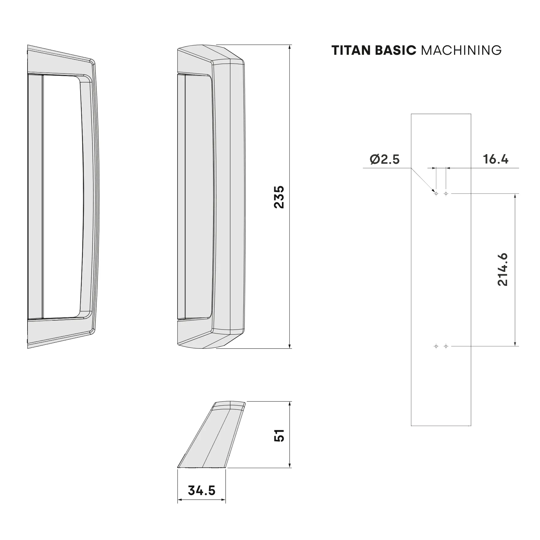 STAC Titan Basic Pull Handle - Image 5