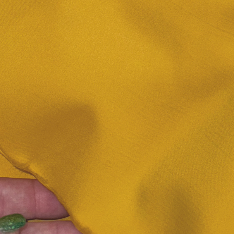Mustard Yellow Cotton Sateen (2 3/8 yds) - Image 2