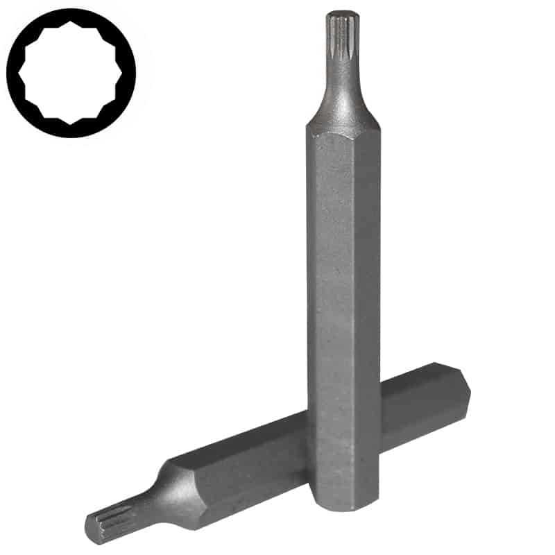 10mm Spline Bit M5 75mm